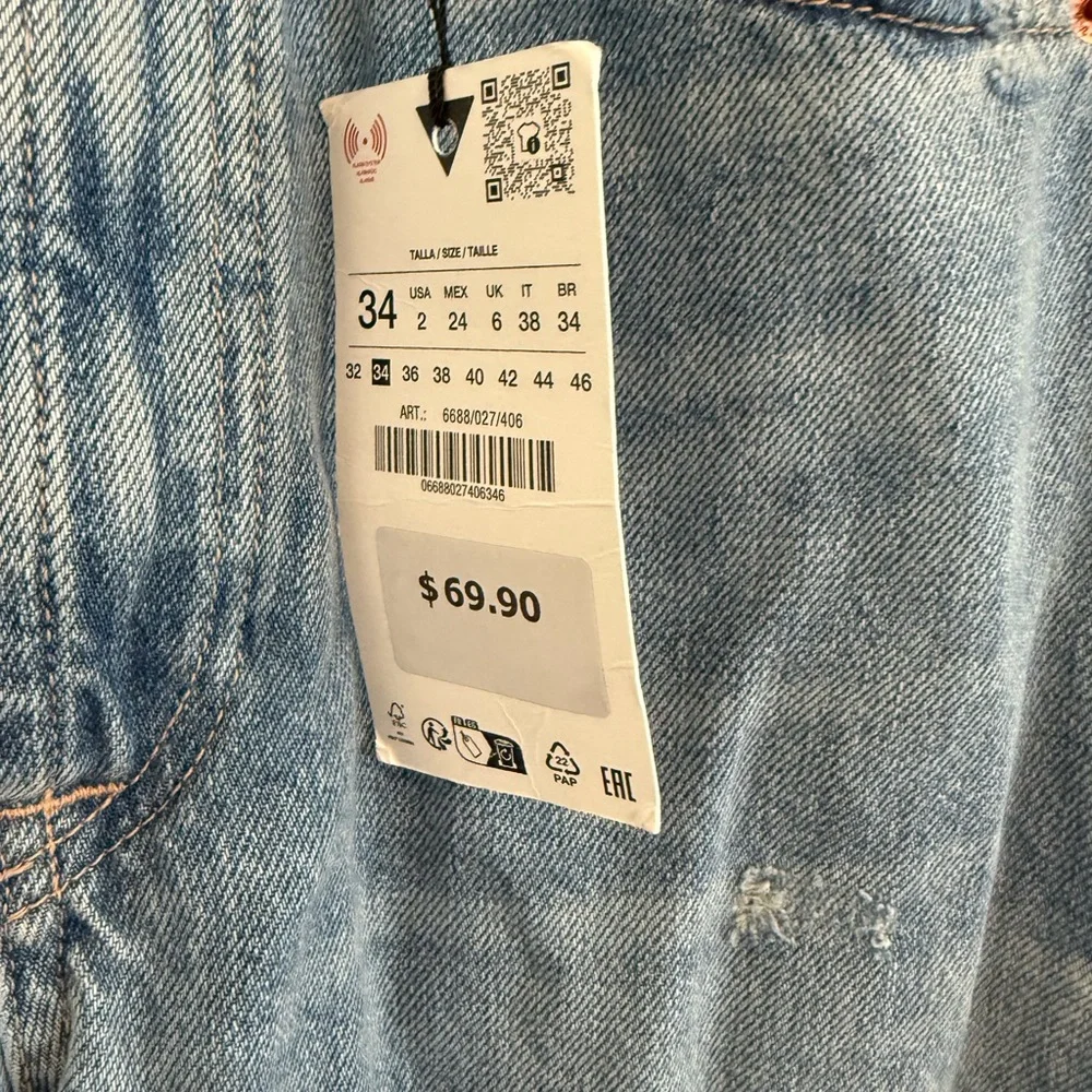 Zara Blue Flare & Wide Leg Jeans - Picture 2 of 4